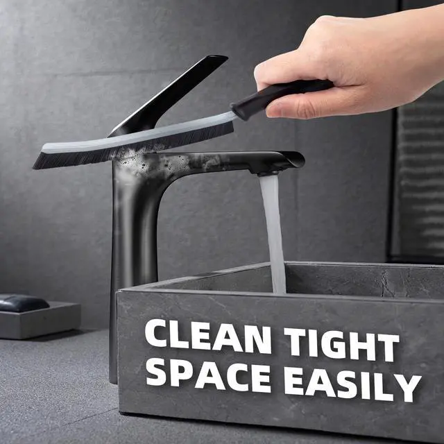 Alt view image 2 of 7 - Crevice Cleaning Brushes, Cleaner Scrub Brush Tool for Tight Space | Home Essentials, Cleaning Supplies for Hard to Reach Corner, Shower, Bathroom, Kitchen, Toilet, Window