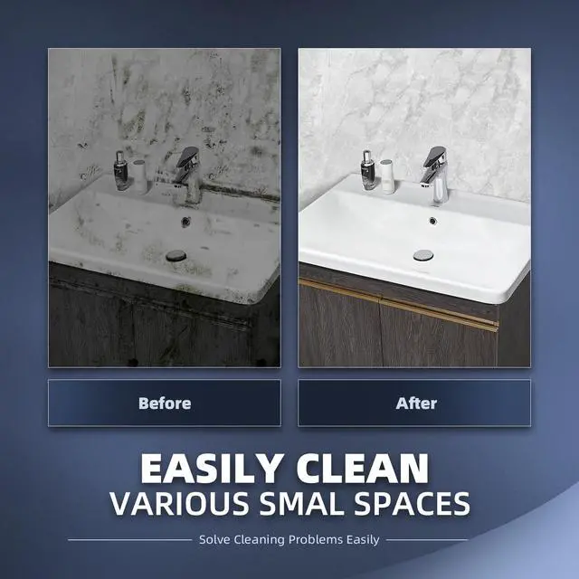 Alt view image 3 of 7 - Crevice Cleaning Brushes, Cleaner Scrub Brush Tool for Tight Space | Home Essentials, Cleaning Supplies for Hard to Reach Corner, Shower, Bathroom, Kitchen, Toilet, Window