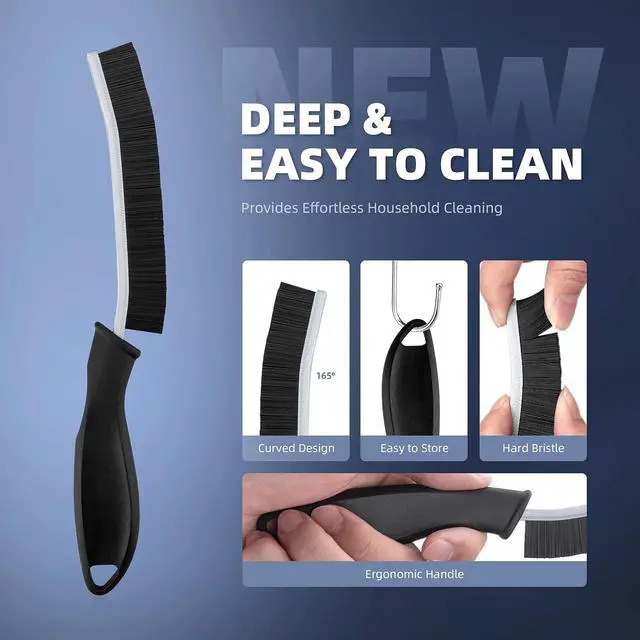Alt view image 5 of 7 - Crevice Cleaning Brushes, Cleaner Scrub Brush Tool for Tight Space | Home Essentials, Cleaning Supplies for Hard to Reach Corner, Shower, Bathroom, Kitchen, Toilet, Window