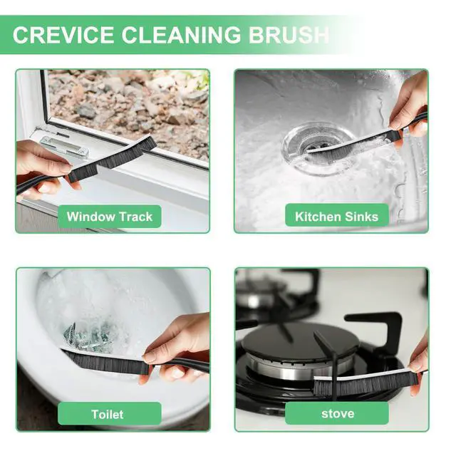 Alt view image 2 of 7 - 12PCS Crevice Cleaning Brush,Hard Bristle Grout Scrub Brushes for Gaps | Multifunctional Gap Cleaning Supplies for Deep Cleaning Tile Lines, Window Groove, Sink, Sliding Door, Corner,