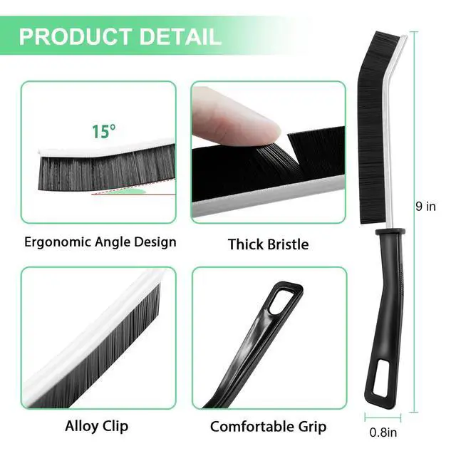 Alt view image 6 of 7 - 12PCS Crevice Cleaning Brush,Hard Bristle Grout Scrub Brushes for Gaps | Multifunctional Gap Cleaning Supplies for Deep Cleaning Tile Lines, Window Groove, Sink, Sliding Door, Corner,