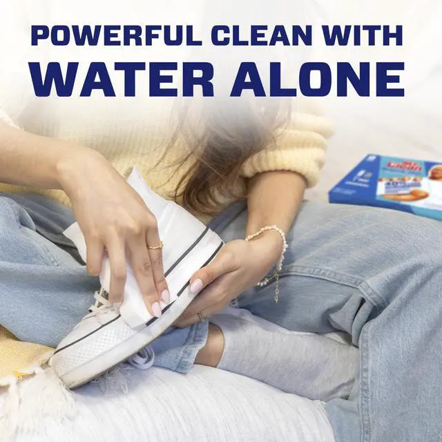 Alt view image 4 of 7 - Magic Eraser Original Cleaning Pads, Multi Purpose Cleaner, Bathroom Cleaning Supplies, All Purpose Cleaner, White, 6 Count