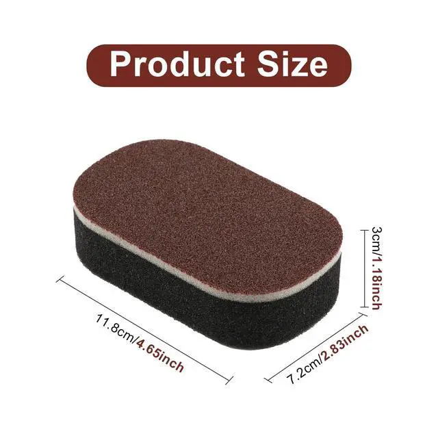 Alt view image 2 of 7 - Magic Sponge Erasers, Shower & Tub Scrubber Sponge, Multi-Functional Household Cleaning Supplies Cleaner for Kitchen, Bathroom, Bathtub, Sink, Wall Cleaner (5PCS)