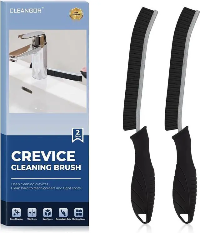 Main image of Crevice Cleaning Brushes, Cleaner Scrub Brush Tool for Crevice | Hard to Reach Tight Space, Home Essentials, Cleaning Supplies for Shower, Bathroom, Kitchen, Toilet, Window