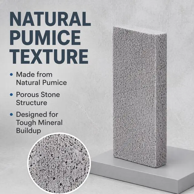 Alt view image 4 of 6 - 20 Packs Natural Pumice Stone Toilet Bowl Cleaner with 1 Pair Gloves | For Toilet Bathroom Kitchen Cleaning