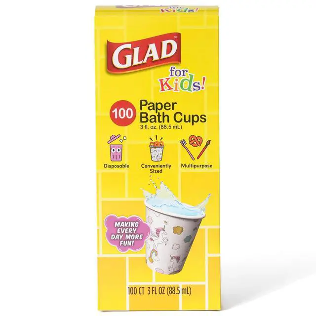 Alt view image 5 of 6 - for Kids Unicorn Disposable Paper Bath Cups, 3 Oz, 100 Count | Kid-friendly design, soak-proof, paper bathroom rinse cups for brushing teeth, fits little hands, for travel & everyday use