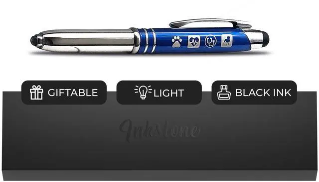 Main image of Veterinary Engraved Pen Light with Stylus Tip Vet Tech Gifts