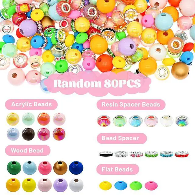 Alt view image 4 of 7 - Random Different Beaded Pen Kit,120PCS Cute Colorful Pen Kits with Beadable Pens Beads and Silicone Focals,Bead Pens Making Kit for DIY Lover Gifts/Party Favor/Student Incentives