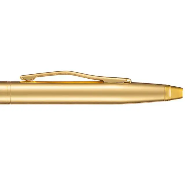Alt view image 4 of 5 - 6 Pieces Golden Slim Metal Ballpoint Pen, 1mm Medium Point Black Ink Smooth Writing, for Business Office Teacher Student Wedding Guest