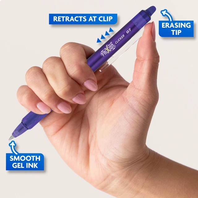 Alt view image 4 of 7 - FriXion Clicker Erasable, Assorted Color Inks, 15-Pack Pouch