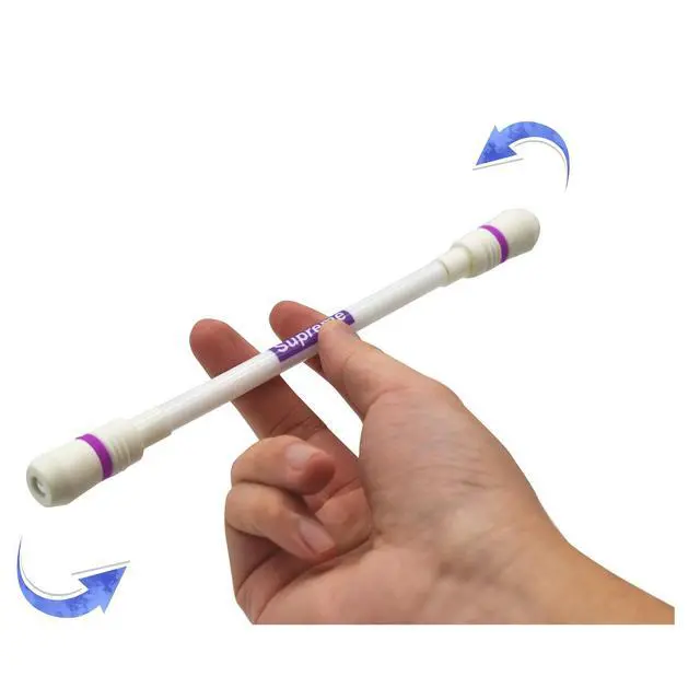 Alt view image 2 of 6 - 8 Pcs Novelty Fun Spinning Pens Cool Twirling Fidget Pen Black Ink | Rolling Finger Rotating Gaming Trick Pens Stress Releasing Spin Mod Pen Writable Adults Student Office Supplies