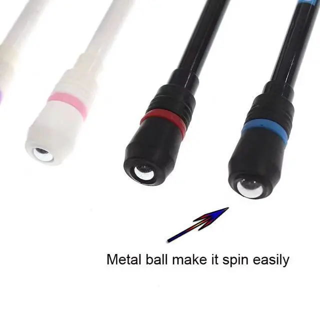 Alt view image 5 of 6 - 8 Pcs Novelty Fun Spinning Pens Cool Twirling Fidget Pen Black Ink | Rolling Finger Rotating Gaming Trick Pens Stress Releasing Spin Mod Pen Writable Adults Student Office Supplies