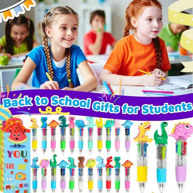 Alt view image 6 of 7 - Classroom Gifts for Students 24 Pack, Mini Multicolor Pens Bookmarks Bulk | Cute Pens Bulk for Party Favors Goodie Bags Birthday, Classroom Birthday Gifts, Classroom Gifts Prizes Rewards