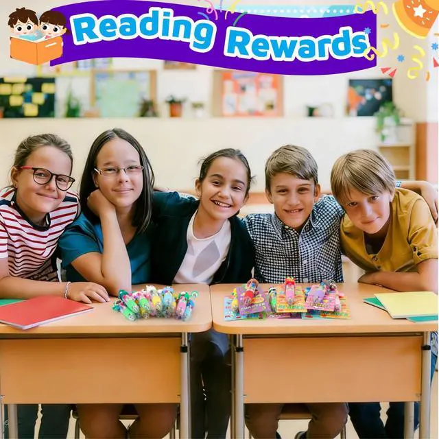 Alt view image 7 of 7 - Classroom Gifts for Students 24 Pack, Mini Multicolor Pens Bookmarks Bulk | Cute Pens Bulk for Party Favors Goodie Bags Birthday, Classroom Birthday Gifts, Classroom Gifts Prizes Rewards