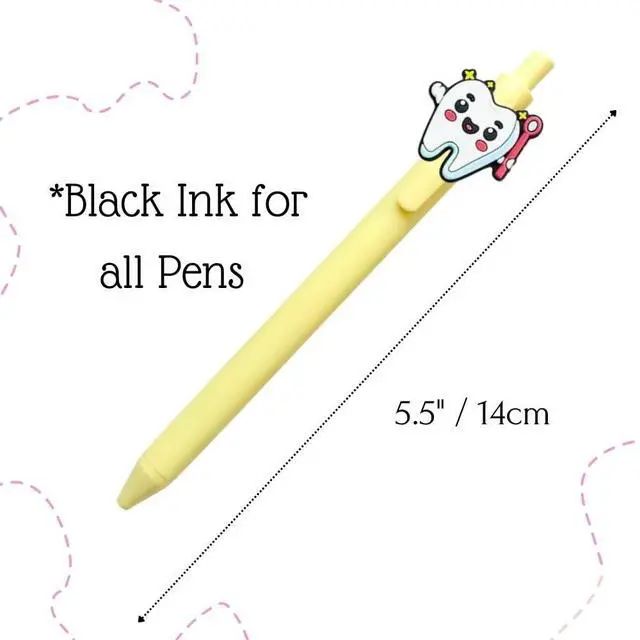 Alt view image 2 of 5 - 10PC Dental Pens Smiling Teeth Tooth Oral Health Dentist Hygienist Student Assistant DA Must Haves Molar Hygiene Office Supplies Bulk Appreciation Week Accessories Gifts For Staff Employee Coworkers