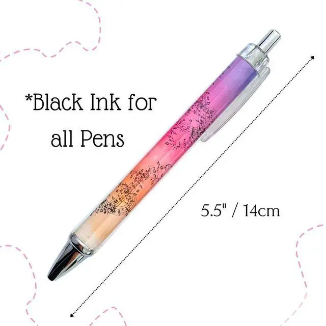 Alt view image 2 of 6 - Music Pens 10 PC Unique Musical Party Favor Teacher Gift Romantic Themed Office Supplies Classroom Piano Enthusiasts Musician Cool Stationery Artistic Vibes Bulk Perfect for Student Journals