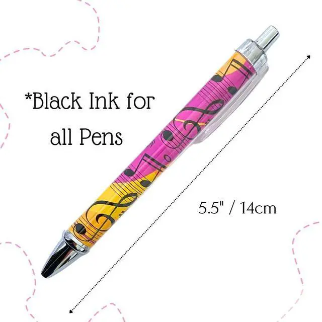 Alt view image 3 of 6 - Music Pens 10 PC Unique Musical Party Favor Teacher Gift Romantic Themed Office Supplies Classroom Piano Enthusiasts Musician Cool Stationery Artistic Vibes Bulk Perfect for Student Journals