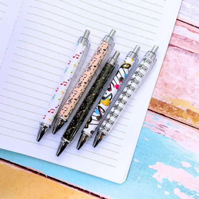 Alt view image 5 of 6 - Music Pens 10 PC Unique Musical Party Favor Teacher Gift Romantic Themed Office Supplies Classroom Piano Enthusiasts Musician Cool Stationery Artistic Vibes Bulk Perfect for Student Journals