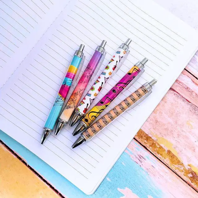 Alt view image 6 of 6 - Music Pens 10 PC Unique Musical Party Favor Teacher Gift Romantic Themed Office Supplies Classroom Piano Enthusiasts Musician Cool Stationery Artistic Vibes Bulk Perfect for Student Journals