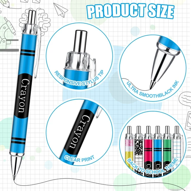 Alt view image 4 of 6 - 24 Pcs Teacher Pens Back to School Gifts Bulk Classroom Supplies First Day of School Gift for Teacher Student Welcome Back to Classroom Preschool Kindergarten Staff Must Have Stationery