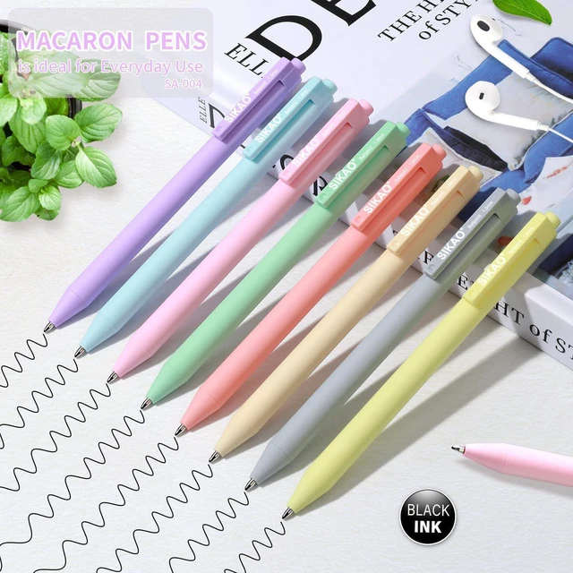 Alt view image 2 of 7 - Pens Bulk, 60 Pack Retractable Ballpoint Pens Black Ink (Pastel) 1.0mm Smooth Writing Clear Lines No-Smear, Cute Retractable Click Pens for School & Office, Gifts for Women Student, Teacher