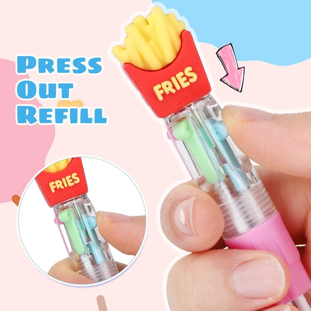 Alt view image 4 of 6 - 48 Packs Multicolor Pen in One, Halloween Goodie Bags Stuffer Fun Pens Birthday Party Favors for Kids, Prize Gifts for Classroom, Retractable Design for School Office