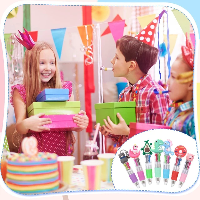 Alt view image 6 of 6 - 48 Packs Multicolor Pen in One, Halloween Goodie Bags Stuffer Fun Pens Birthday Party Favors for Kids, Prize Gifts for Classroom, Retractable Design for School Office