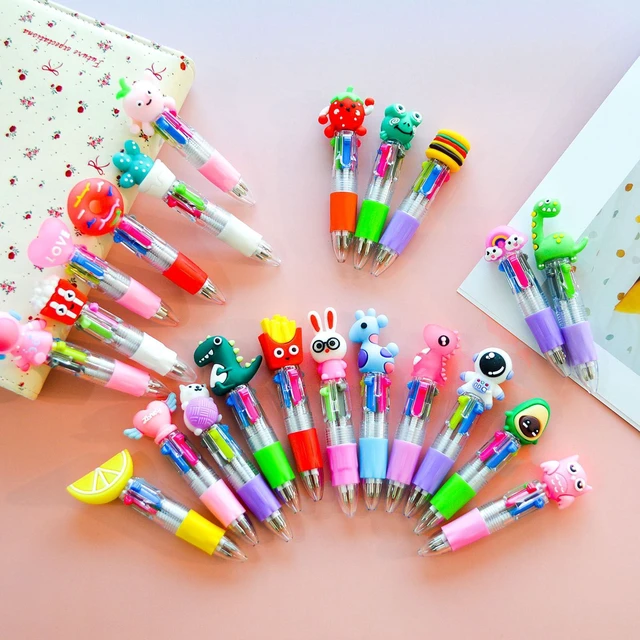Alt view image 4 of 7 - 200 PCS Multicolor Pen Set 100 Cute Pens Bulk with 100 Pen Bags, Fun Pens for Party Favors, Christmas, Birthday, Kawaii Stationery for Student Prizes, Gifts Bulk for Friends