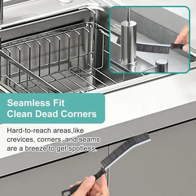 Alt view image 4 of 7 - Crevice Cleaning Brush,New Multifunctional Gap Cleaning Brush Tool,Thin Scrub Brush Hard-Bristled Gap Scrub Brush for Bathroom Kitchen Tiles Window Door Slots(5pcs)