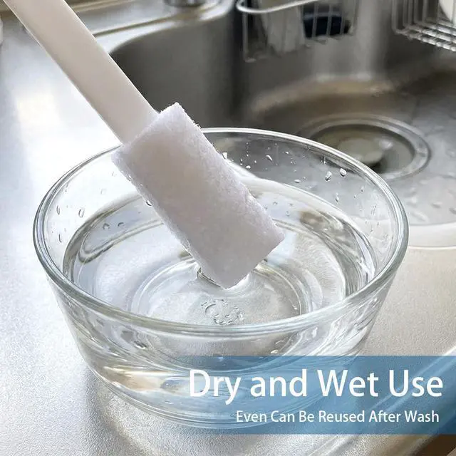 Alt view image 4 of 6 - Disposable Crevice Cleaning Brush, 20 Pcs Deep Cleaning Crevice Hole Brush for Small Spaces, Household Detail Gaps Scrub Brushs Set for Toilet Bowl Corner Keyboard Window Groove Vent Fan Door Track
