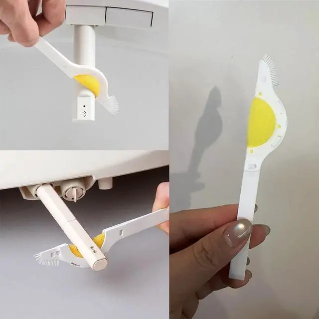 Alt view image 7 of 7 - 6 Pack Bidet Sprayer Cleaning Brush with Sponge Scrubber Bristles Smart Toilet Spraying Nozzle Brushes for Bidet Attachment Smart Bidet Toilet Seat Electronic Bidets Warm Water Air Dryer Tube