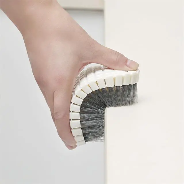 Alt view image 4 of 6 - 2 Pcs Without Dead Corner Multi Purpose Heavy Duty Scrub Brush, Heavy Duty Hand Held Scrub Stiff Bristle Brush, Multiple Segments are Bendable Fruit Vegetable Brush,Bathtub Tile Brush Bathroom Brush