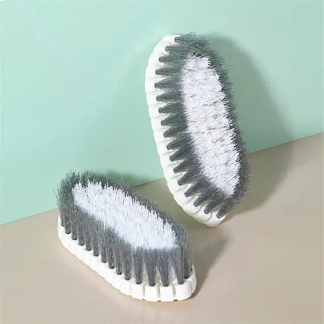 Alt view image 6 of 6 - 2 Pcs Without Dead Corner Multi Purpose Heavy Duty Scrub Brush, Heavy Duty Hand Held Scrub Stiff Bristle Brush, Multiple Segments are Bendable Fruit Vegetable Brush,Bathtub Tile Brush Bathroom Brush