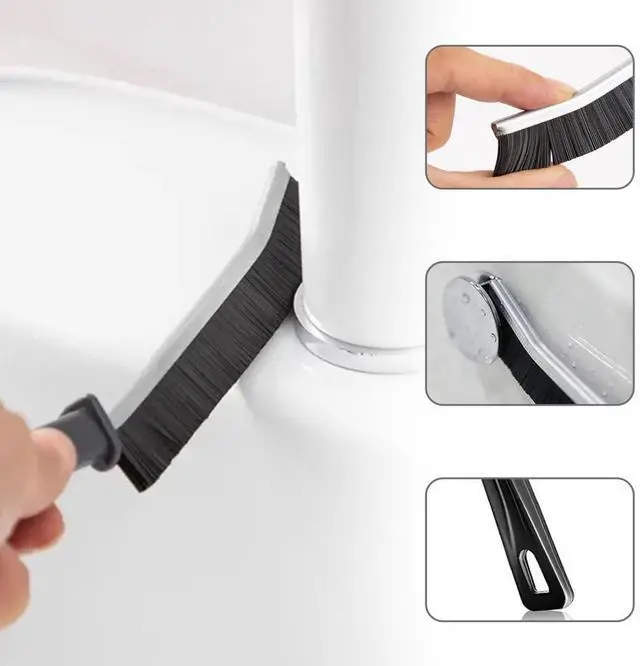 Alt view image 7 of 7 - Crevice Cleaning Brush Set, Multifunctional Hard Bristle Brushes, Bathroom, Toilet, Kitchen Sink Dead Corner, Window Gap, Floor Brush, Sink, Cup (8pcs)