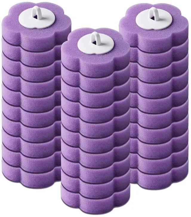 Main image of 30 Disposable Toilet Brush Refills, Lavender Scented Toilet Wand Refill Pad | Replacement Toilet Cleaner Refill Heads for Toilet Bowl Deep Scrubbing