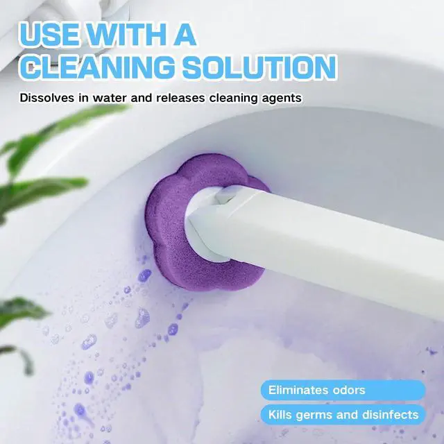 Alt view image 4 of 7 - 30 Disposable Toilet Brush Refills, Lavender Scented Toilet Wand Refill Pad | Replacement Toilet Cleaner Refill Heads for Toilet Bowl Deep Scrubbing