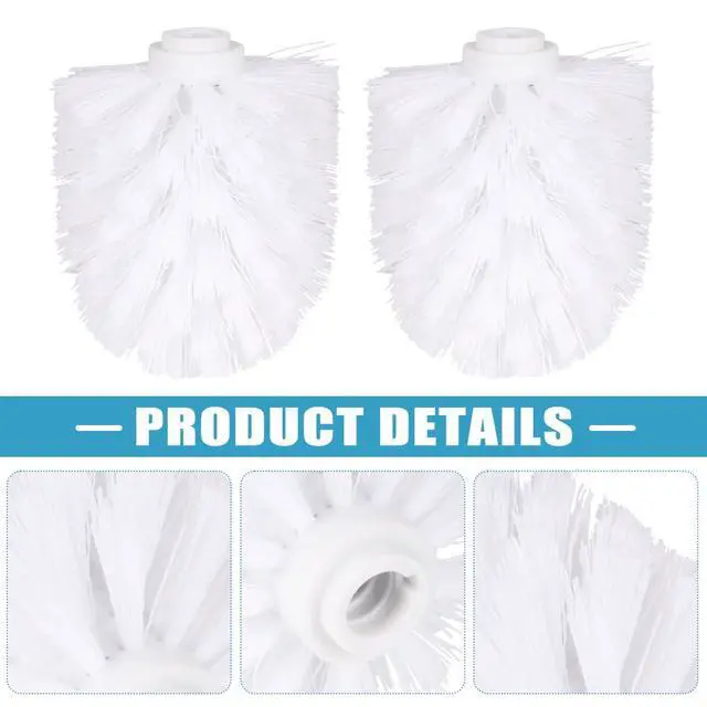 Alt view image 6 of 7 - 2Pcs Toilet Brush Replacement Head Cleaning Tool, Suitable for Brush rods with a Diameter of 12mm(Color:White)