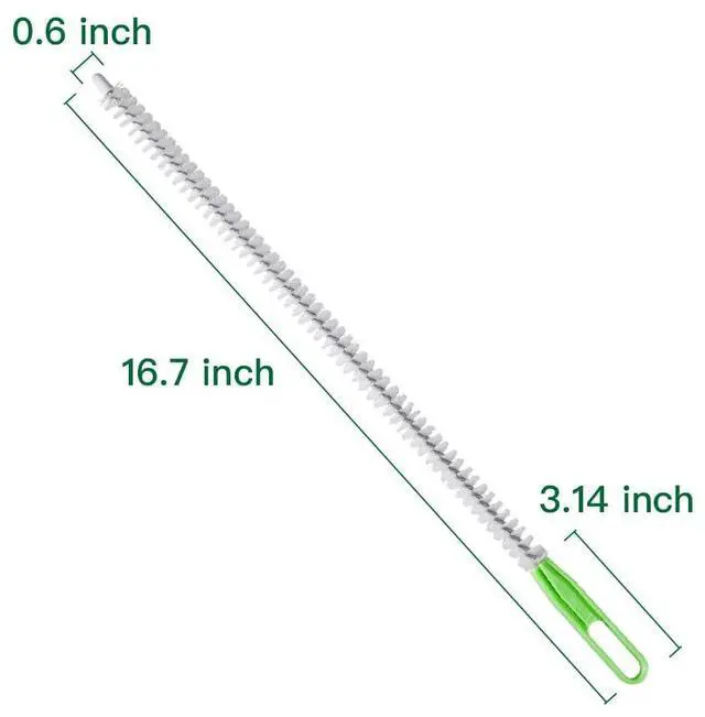 Alt view image 4 of 6 - Upgraded Cleaning Brush Kit - 3-Piece Set, Flexible Drain Brush, Crevice Brush with Nie, Ideal for Kitchen, Bathroom, Toilet, Vent Scrubber