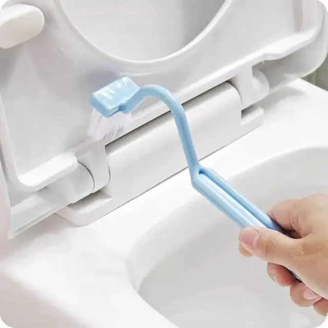 Alt view image 5 of 6 - 3PCS V Shaped Plastic Brush, Small Cleaning Tool for Bathroom, Toilet | Corner Deep Cleaning