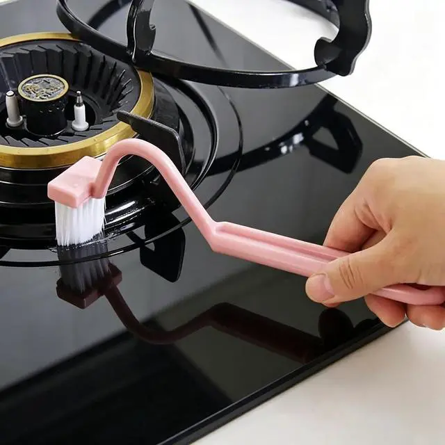 Alt view image 6 of 6 - 3PCS V Shaped Plastic Brush, Small Cleaning Tool for Bathroom, Toilet | Corner Deep Cleaning