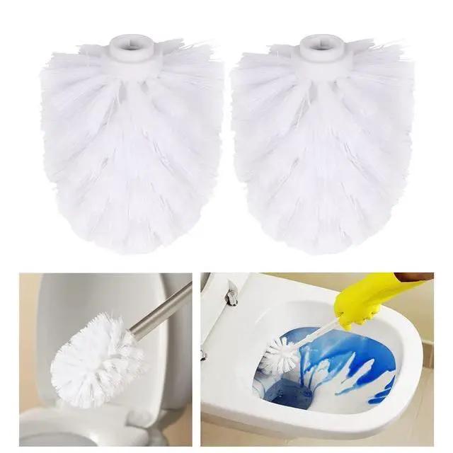 Alt view image 3 of 7 - 2Pcs Toilet Brush Replacement Head Cleaning Tool, Suitable for Brush rods with a Diameter of 12mm(Color:White)