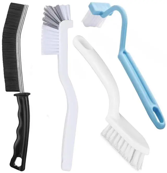 Main image of Grout Tile Brush, Under Rim Toilet Brush, Crevice Cleaning Brush Gap Cleaner Tool for Bathroom/Shower/Kitchen/Window Groove Corner Rim Cleaning