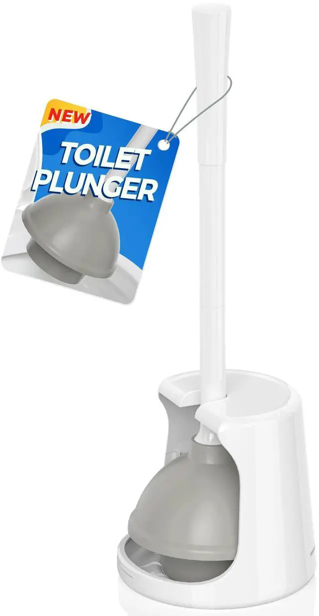 Main image of Toilet Plunger with Holder, Plungers for Bathroom Heavy Duty for 5.3-inch Toilet Drain, Toilet Plunger and Holder Combo for Bathroom Cleaning