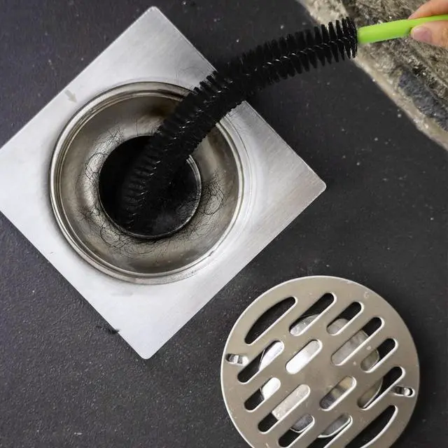 Alt view image 2 of 5 - Sewer Drain Brush, Drain Clog Remover, 17inch Flexible Long Pipe Snake Hair Clogs Catcher Cleaner Tool for Toilet, Kitchen Sink, Sewer Drain, Bathroom Tub