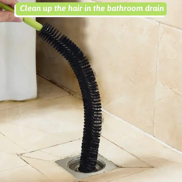Alt view image 4 of 5 - Sewer Drain Brush, Drain Clog Remover, 17inch Flexible Long Pipe Snake Hair Clogs Catcher Cleaner Tool for Toilet, Kitchen Sink, Sewer Drain, Bathroom Tub