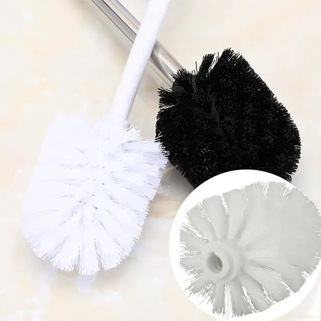 Alt view image 4 of 6 - 4Pcs Toilet Bowl Brush Replacement Head, Universal Toilet Brush Head Replacement, Ball Shaped Toilet Brushes Heads, for Home Hotel Bathroom Cleaning Tool(White)