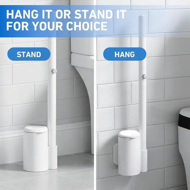 Alt view image 7 of 7 - Disposable Toilet Brush 2 Pack- Each Toilet Bowl Brush with 8PCS Refills