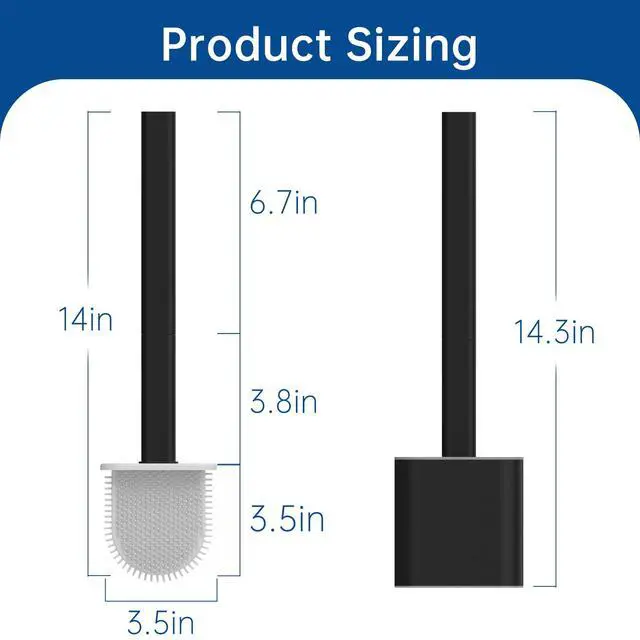 Alt view image 7 of 7 - RV Toilet Bowl Brush - Silicone Bristles, Gentle on Toilets | Wall-Mounted for RVs, Trailers, Campers | Anti-Roll, Anti-Drip Design for Travel-Friendly Convenience