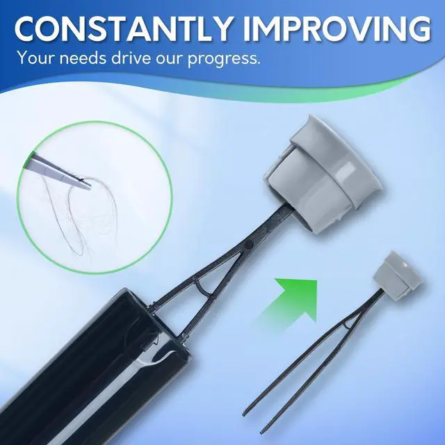 Alt view image 5 of 6 - Toilet Brush and Holder Set, Black Silicone Toilet Bowl Cleaner Brush, Toilet Scrubber Brush with Tweezers for Bathroom Cleaning, RV Accessories and House Organization Must-Haves