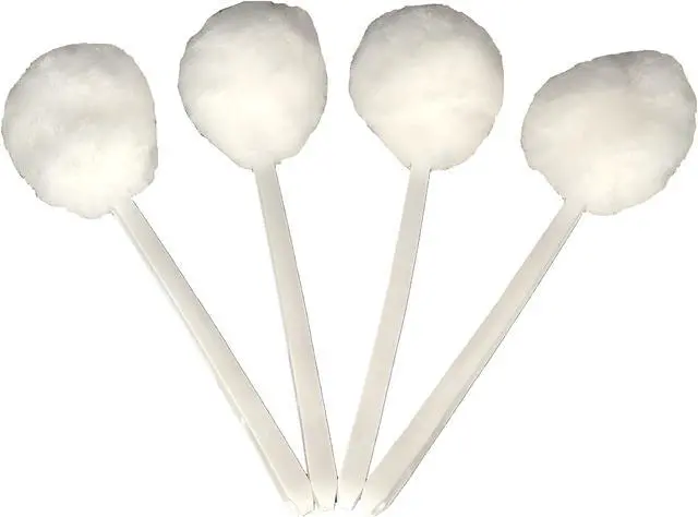 Alt view image 7 of 7 - 4 Pack Toilet Bowl Swab Brush Set Soft Polyester Head Toilet Cleaning Brush, 15 x 5 Inch White Bathroom Bowl Scrubber, Durable Long Handle Toilet Brush for Deep Cleaning